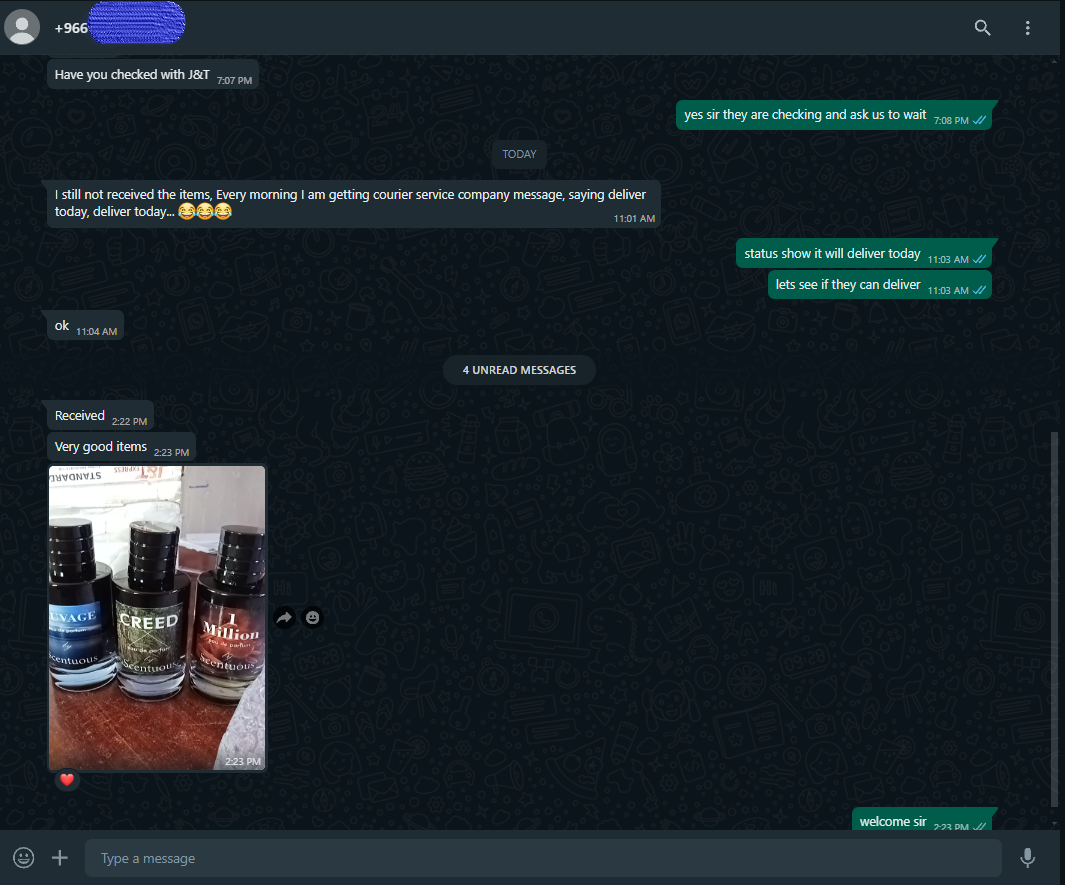 Pack of 4 - Sauvage , Bleu , 1 Million , Creed (100 ML)