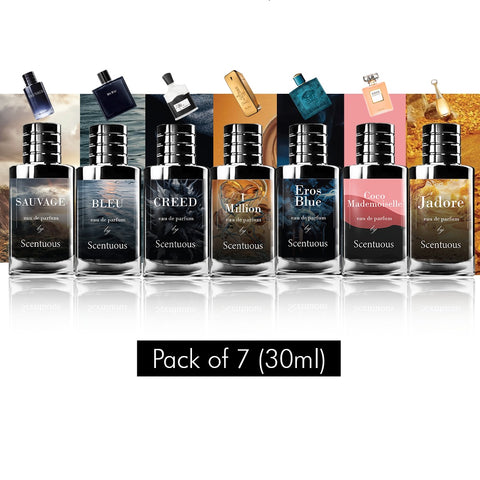 Pack of 7 Perfumes 30 ML